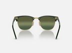 Ray-Ban Clubmaster RB3016 Or & Vert – Polarisées UV400