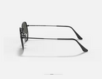 Ray-Ban Hexagonal Noir Polarisé – Monture Métal Black & Verres Green P