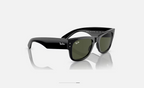 Ray-Ban RB0840S Mega Wayfarer – Monture Noire & Verres Vert G-15