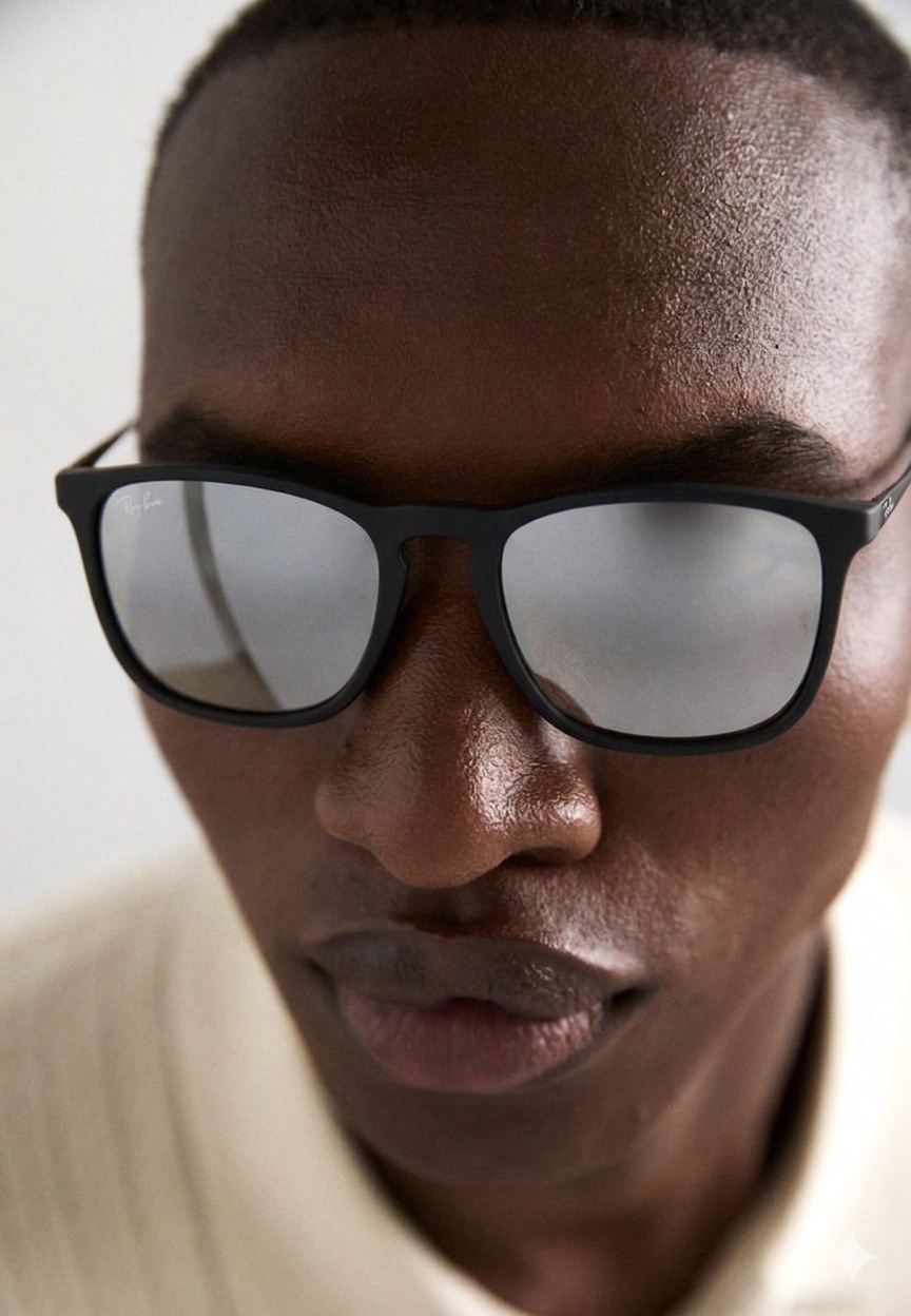Rayban chris Silver Flash Polarized